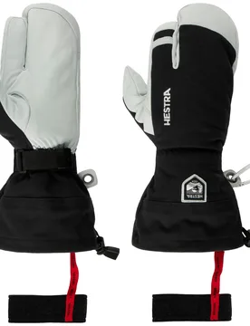 Heli Ski 3-Finger Gloves by - black - Female - Size: 10 HS - Hestra - FashionsVida