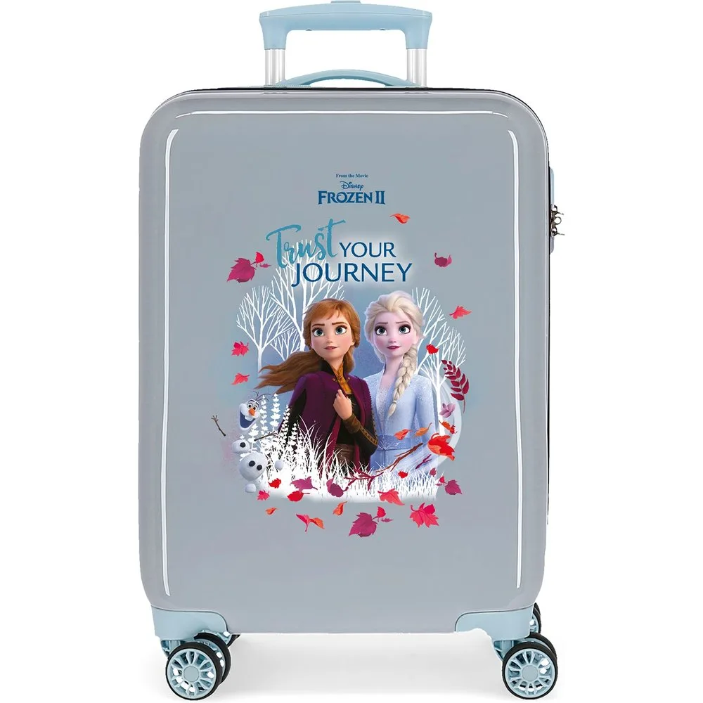 Maleta de cabina Frozen Trust your journey rígida 35L en claro - Disney - FashionsVida