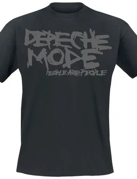 T-Shirt - People Are People - S bis 5XL - für Männer - Größe 5XL - schwarz - Lizenziertes Merchandise! - Männer - male - Depeche Mode - FashionsVida