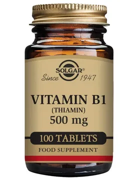 Vitamina B1 Tiamina 500 Mg 100 Unità Brown - Solgar - FashionsVida