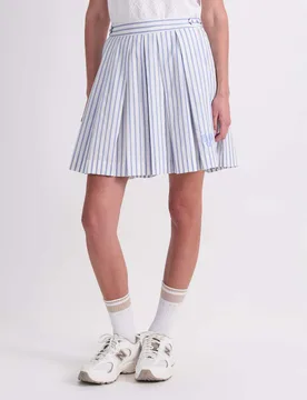 Pure Cotton Striped Mini Skirt Blue female - Sportscraft - FashionsVida