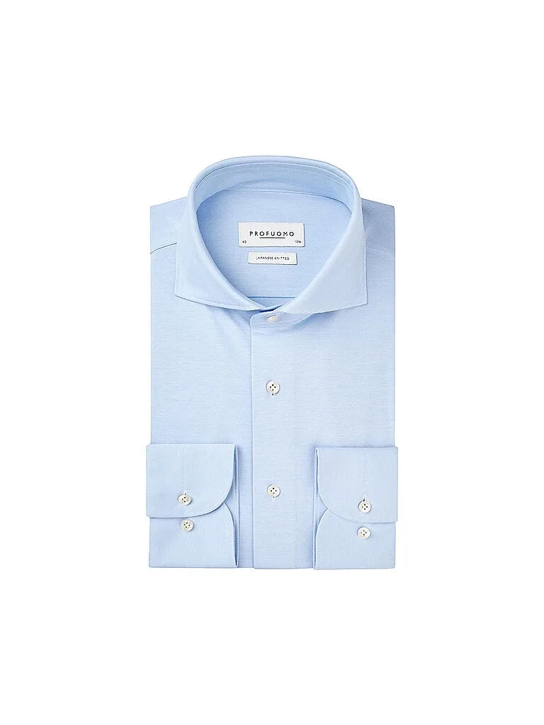 Hemd Japanese Knit hellblau 39 Herren - Profuomo - FashionsVida