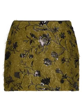 Minirock Damen Limettengrün 38 Damen - ERMANNO FIRENZE - FashionsVida