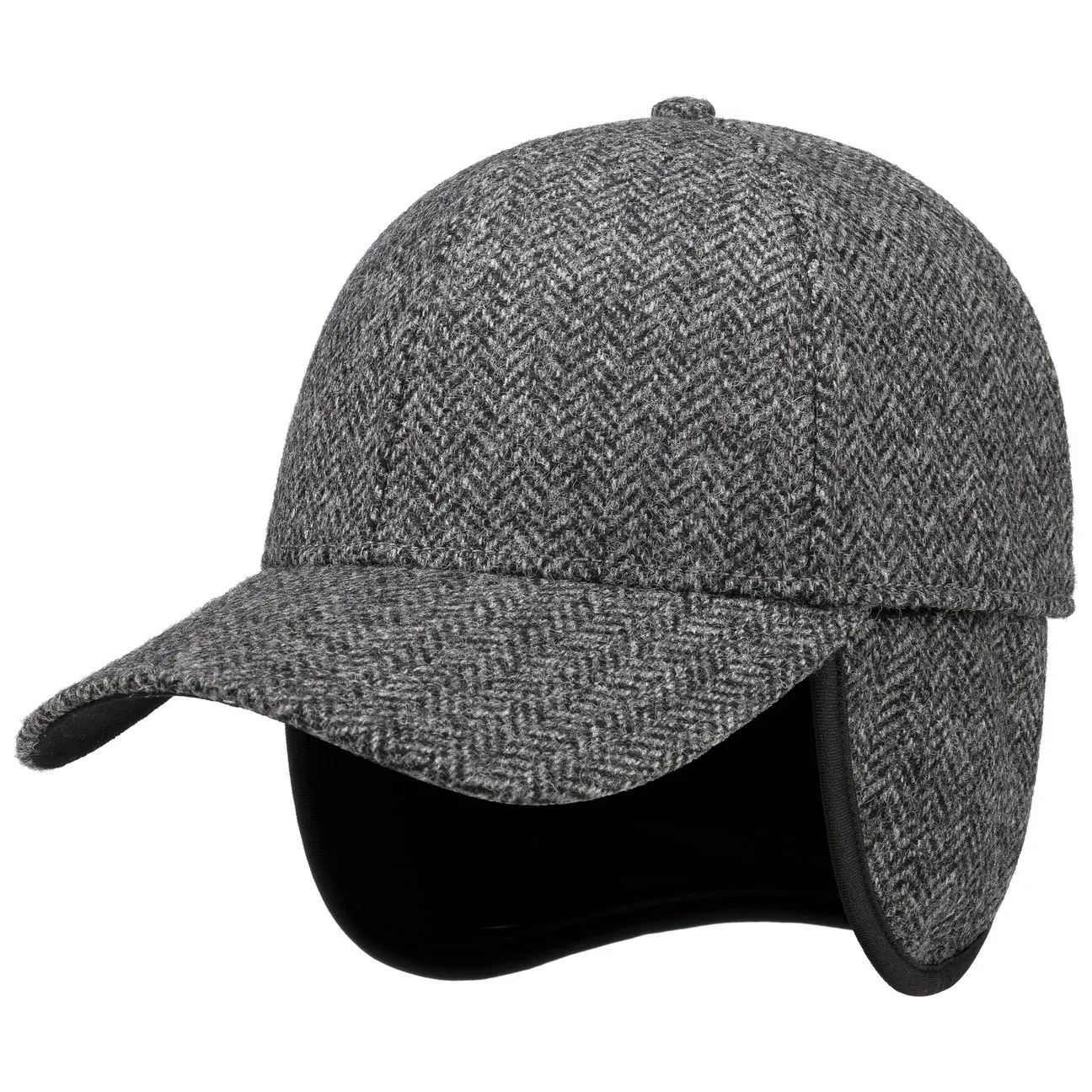 Jerome Wool Cap With Ear Flaps by - grey - Herren - Size: M (56-57 cm) - Lierys - FashionsVida