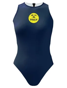Basic Waterpolo Swimsuit Navy 13-14 Years Girls - TURBO - FashionsVida