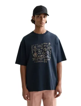 T-shirt à Manches Courtes 183094 Carbon XL - Scotch & Soda - FashionsVida