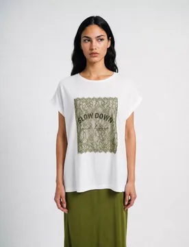 OVERSIZE T-SHIRT ACE APPICATION femae - L - FashionsVida