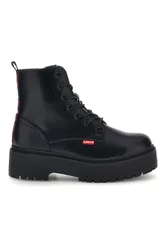 Anfibi Neri con Suola Platform e Lacci Cherry 21S 40