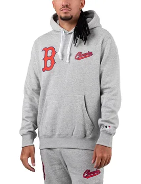 Hooded Sweatshirt Grey / Red M Herren - Champion - FashionsVida