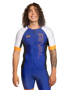 Wave Maglia Da Triathlon A Maniche Corte Rival St Fz Blue - MAD - FashionsVida