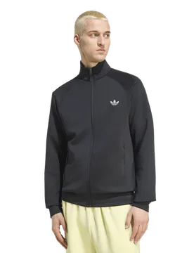 Trefoil Men Track Tops - Black - Size M - Poly Mesh - Black - Size: Medium - Adidas - FashionsVida