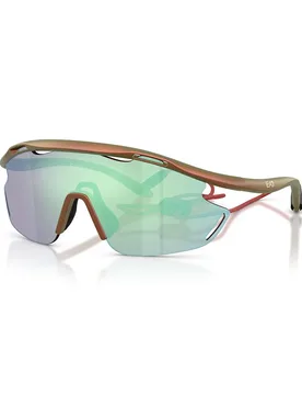 Lunettes De Soleil 0q74002 Matte Iridiscent Red Pink Mirror Blue/CAT2 Homme - Ea7 Luxottica - FashionsVida