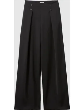 Pantalón de mujer sastre de pernera ancha con mezcla de lana y pinzas - CLAUDIE PIERLOT - FashionsVida