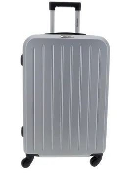 Valigia Trolley piccolo argento rigido con lucchetto a combinazione PR201/P - PRIMA RIGA - FashionsVida