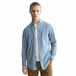 Camicia A Maniche Lunghe 183706 Ensign Blue Stripe L