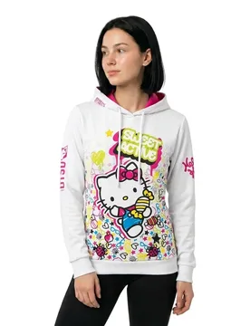 Felpa Hello Kitty Sweet White / Multicolour 2XS - OTSO - FashionsVida