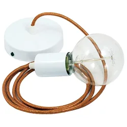 Cables Suspension Luminaire Rl22 2 M Glittering Copper / White One Size