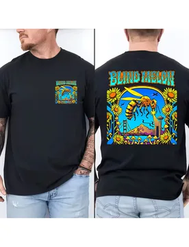 Mens Cotton Graphic Tee, Oversized Fit Psychedelic Bee Print T-Shirt with Retro Nature & Landmark Design, Breathable Casual Shor - Aliexpress - FashionsVida