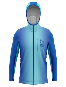 Otso Felpa Con Zip Sport Blue M - OTSO - FashionsVida