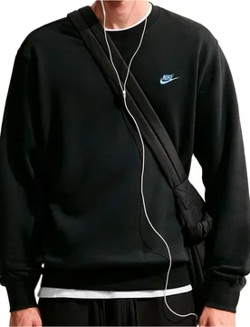 M nk club bb crew sudadera hombre Negro (S) - Nike - FashionsVida