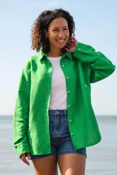 Women's Linen Shirt - - Size: 16