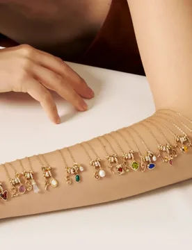 Personalized Birthstone Number Charm Bracelet, Gold Plated Dainty Layered Delicate Chain Custom Date Daily Women Jewelry - Aliexpress - FashionsVida