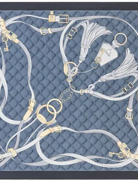 Pañuelo estampado con ilustración gráfica y logo - Guess - FashionsVida
