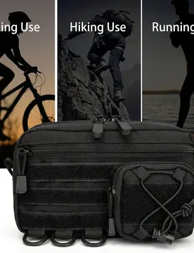 Bolsa táctica portátil multifuncional, caja de almacenamiento de herramientas práctica con múltiples bolsillos, bolsa organizadora EDC, adecuada p - Shein - FashionsVida