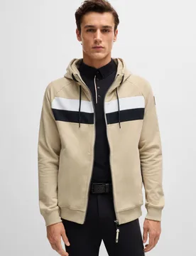 Equestrian Herren Zip Hoodie RIVER sand M - BOSS - FashionsVida