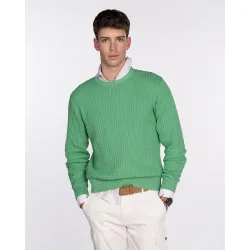 Harper & Neyer - Jersey de hombre liso con cuello redondo