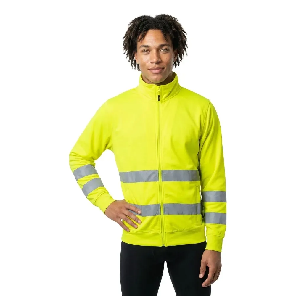 Sweat-shirt à Zip Lyncis Yellow Fluo M - U-Power - FashionsVida
