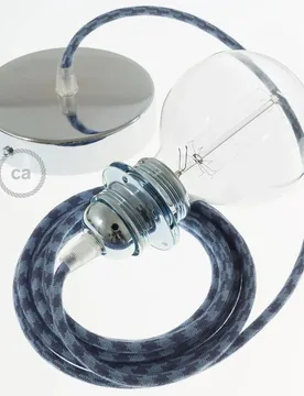 Cables Lampe Suspendue Pendel Pour Abat-jour Rp25 2 M Stone Grey / Ocean / Chrome Plated One Size - Creative - FashionsVida