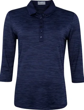 Polo Damen Space Dye, 3/4 Arm, navy s - Callaway - FashionsVida