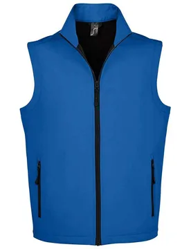 Mens Race Softshell Body Warmer (Royal Blue) - Size X-Large - SOLS - FashionsVida