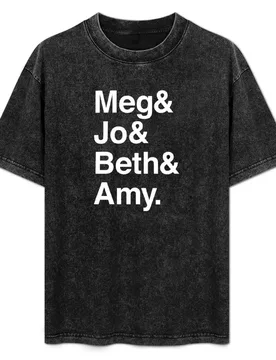 Meg & Jo & Beth & Amy T-Shirt Fashion Pattern Printed Tee Shirt - Aliexpress - FashionsVida