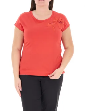 T-shirt girocollo ARANCIO INTENSO S - LUISA VIOLA - FashionsVida
