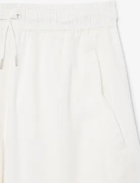 Pantalón de mujer vaporoso de corte amplio en azul - Lacoste - FashionsVida