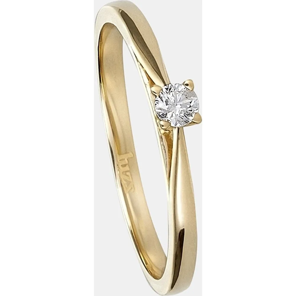 Anillo solitario de oro y diamante - El Corte Inglés - FashionsVida