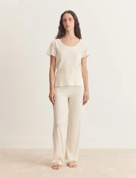 Pantalón largo de pijama de mujer en algodón - Boss - FashionsVida