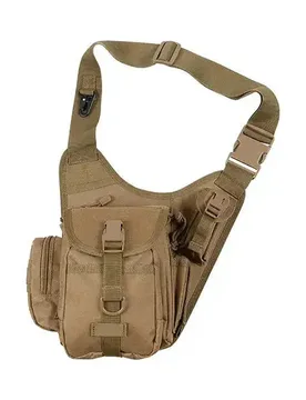Schulter-Umhängetasche coyote tan Default Title adult - MFH - FashionsVida