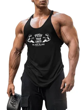 Mens New Gym Summer Tank Top Brand Sports Cotton Muscle Running Singlets Clothing Bodybuilding Fitness Training Sleeveless Vest - Aliexpress - FashionsVida