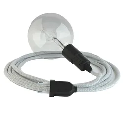 Cables Suspension Luminaire Rm02 5 M Silver / Black One Size