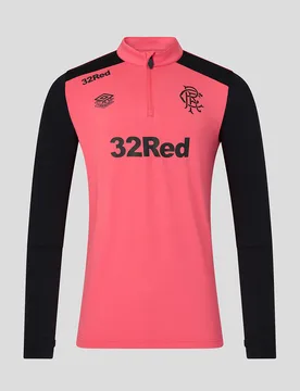 Rangers Men's 26/27 Pro Training Quarter Zip - Coral CORAL S male - Castore - FashionsVida