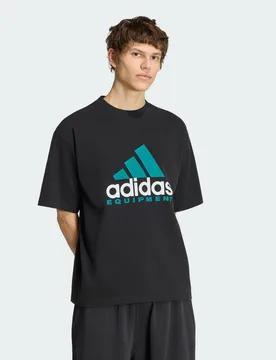 T-SHIRT CON LOGO EQUIPMENT S Black - Adidas - FashionsVida