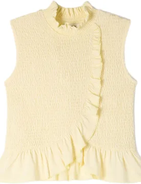 Top de mujer fruncido con cuello alto - sandro - FashionsVida