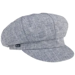 Herringbone Newsboy Cap by - blue - Unisex - Size: One Size
