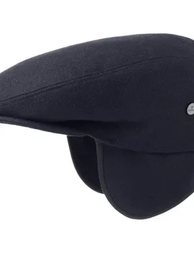 Teflon Flat Cap with Earflaps by - blue - Female - Size: 61 cm - Lierys - FashionsVida