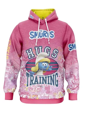 Smurfs Hugs Hoodie Multicolour XS Men,Women - OTSO - FashionsVida
