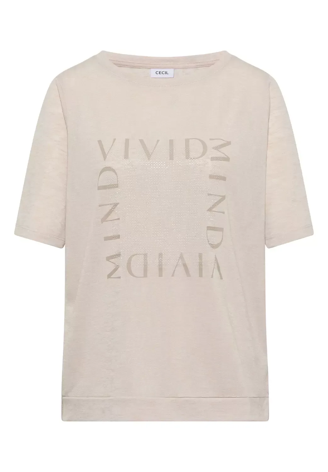LINEN OPTIC_FP T-Shirt female - S - FashionsVida