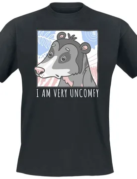 T-Shirt - Uncomfy - M bis 3XL - für Männer - Größe XXL - schwarz - Männer - male - Tierisch - FashionsVida